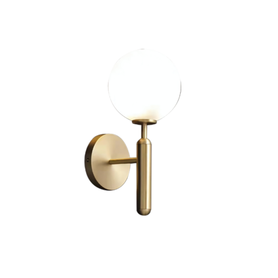 lampu dinding hias bola kaca minimalis