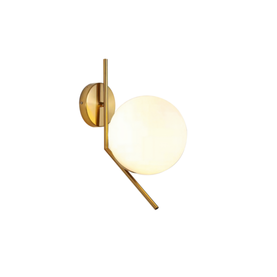 lampu dinding minimalis terbaru bola kaca susu