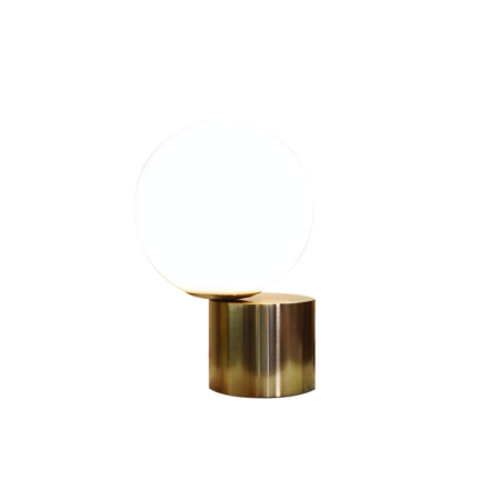 lampu meja hias bola kaca minimalis ruang tamu dan ruang tidur